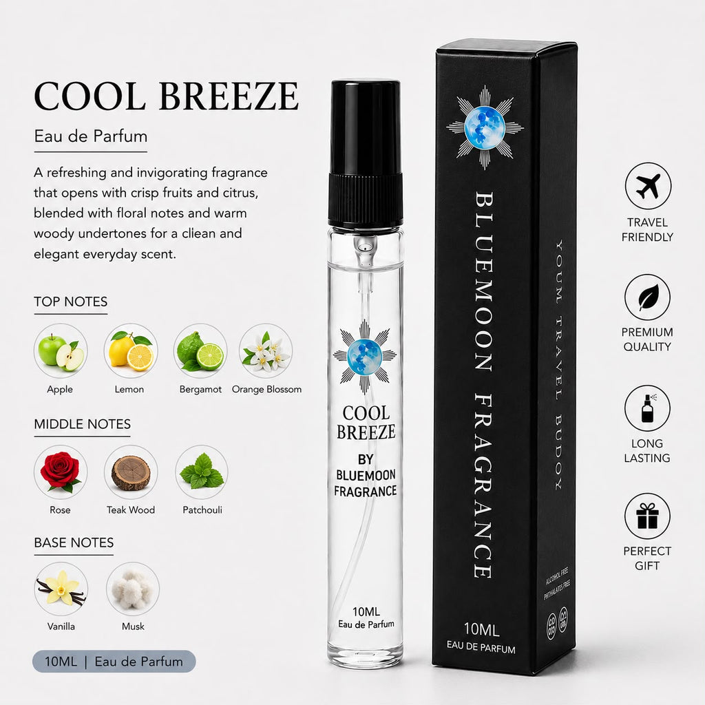 Travel Buddy Cool Breeze 10ml premium pocket perfume bottle inspired by Dunhill Desire by BlueMoon Fragrance Pakistan