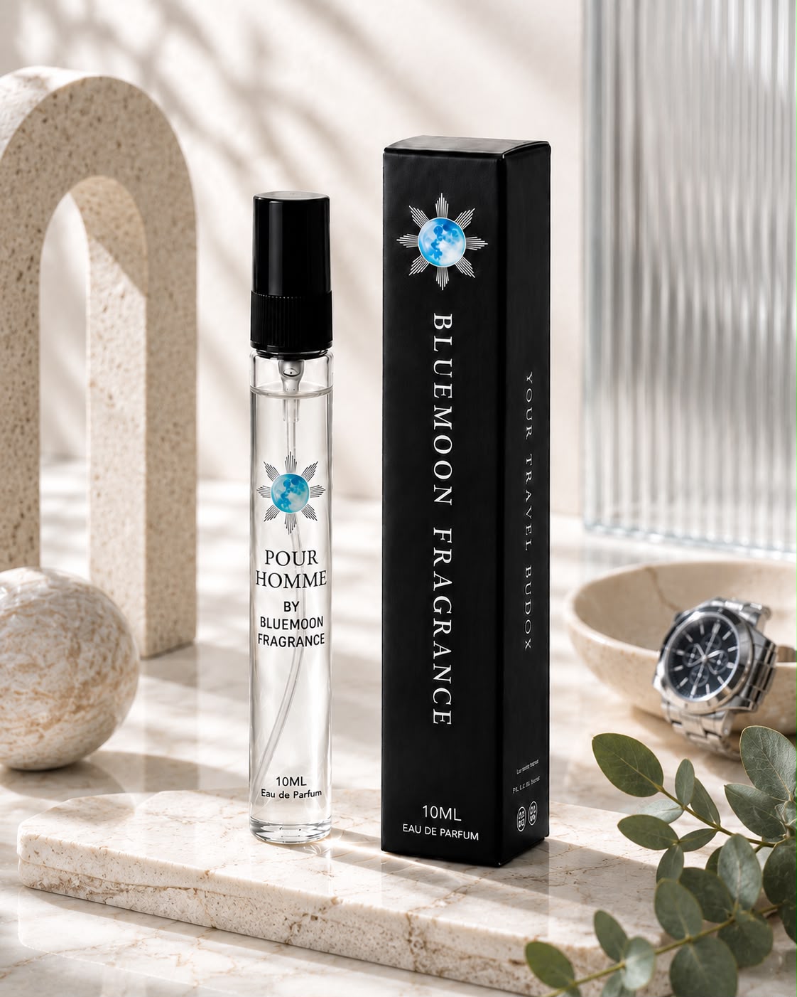 Travel Buddy Pour Homme 10ml premium pocket perfume bottle inspired by Versace Pour Homme by BlueMoon Fragrance Pakistan